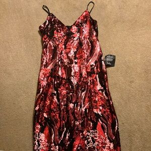 Lulu's Red and Black Women's Dress